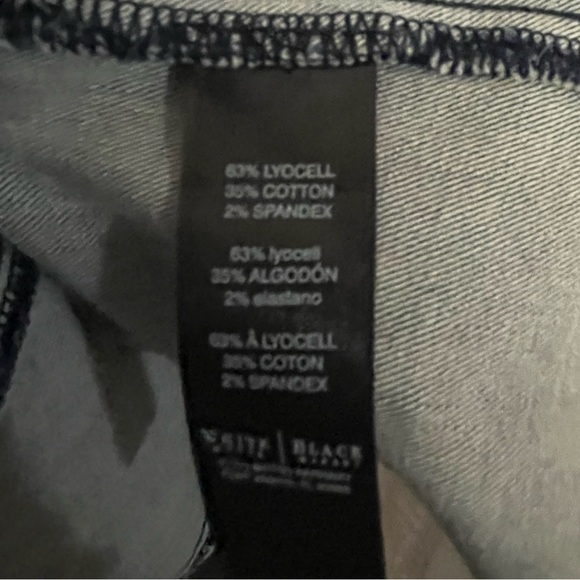 White House Black Market Dark Blue Denim Trench Coat - Picture 6 of 6